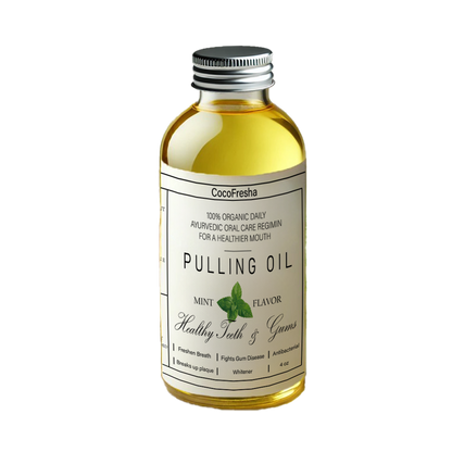 POWERFUL ORGANIC COCONUT MINT PULLING OIL 4 OZ.