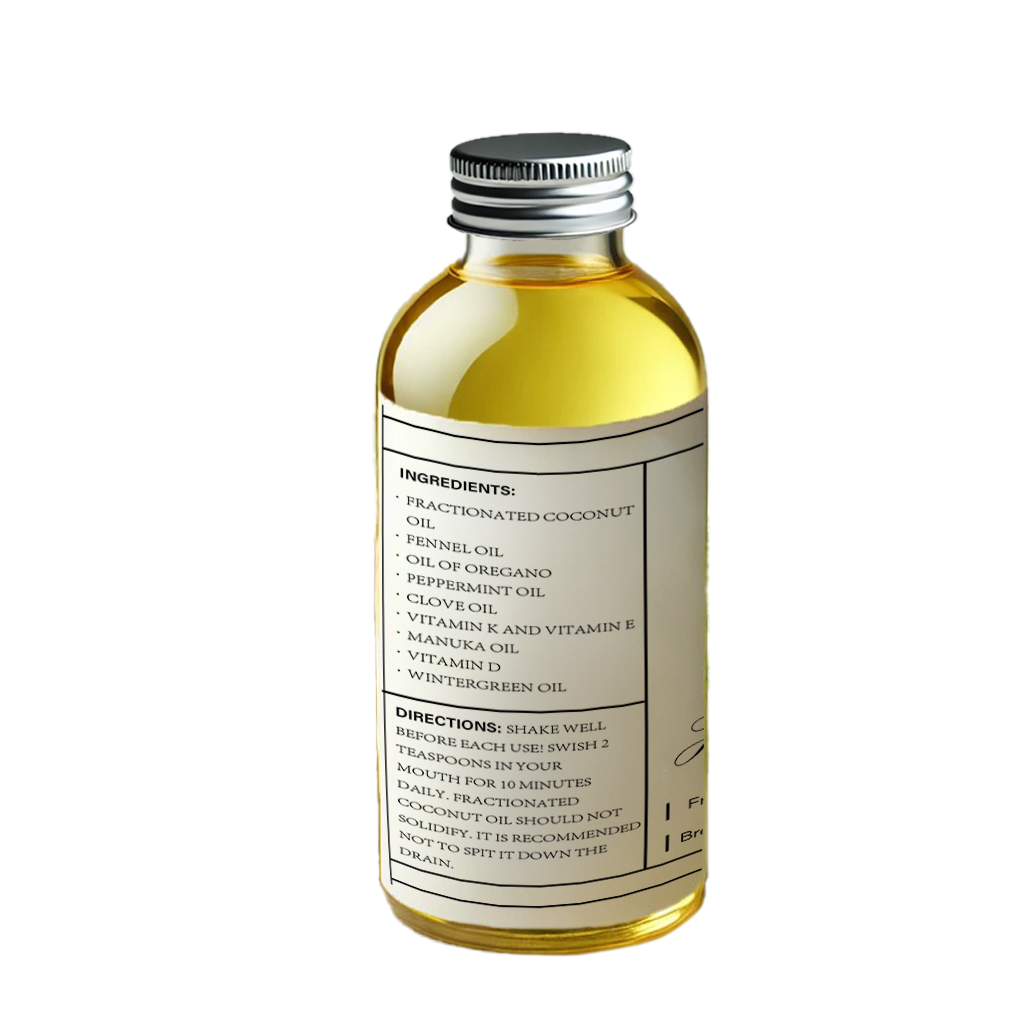 POWERFUL ORGANIC COCONUT MINT PULLING OIL 4 OZ.