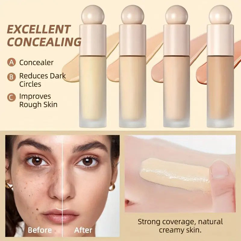 Matte Brightening Oil Control  Liquid Foundation Concealer